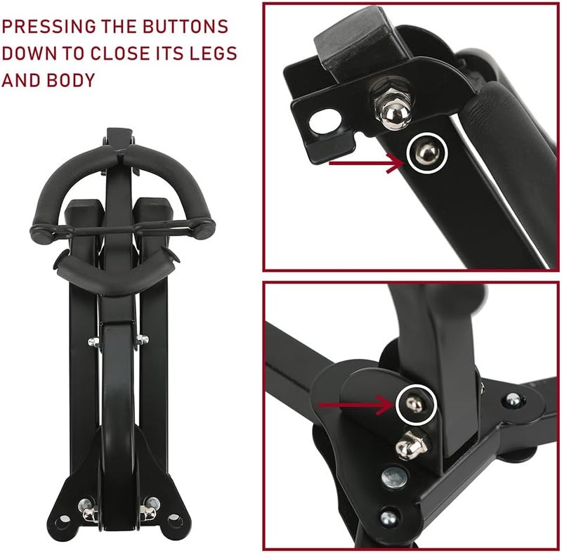 Rhythm Folding Saxophone Stand, Alto/Tenor Sax Stand, Adjustable Saxophone Holder Rack Portable Saxophone Stand - Image 4
